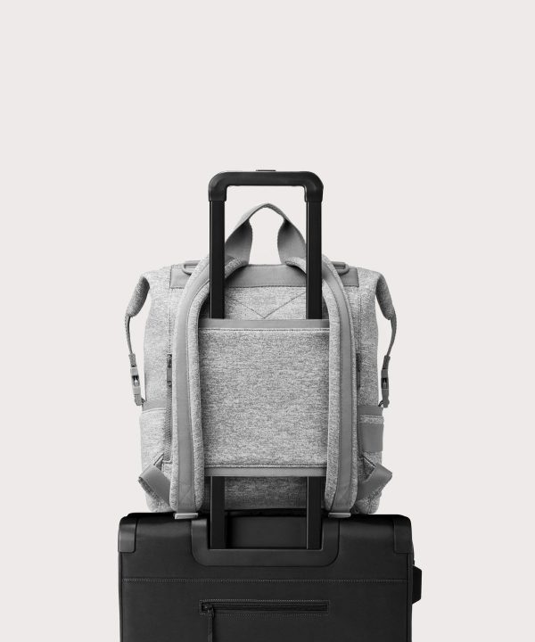 Indi Diaper Backpack in Heather Grey. Large