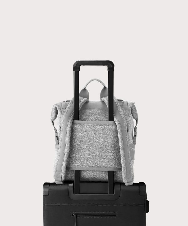 Indi Diaper Backpack in Heather Grey. Medium