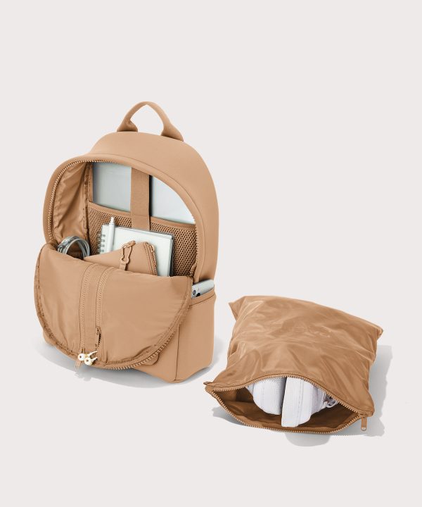 Dakota Backpack in Camel. Medium