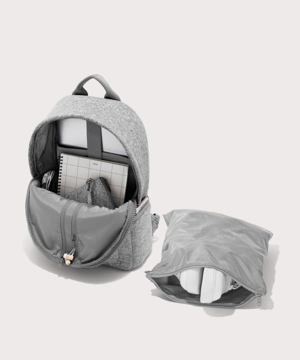 Dakota Backpack in Heather Grey. Medium