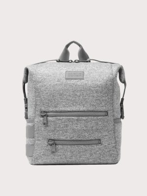 Indi Diaper Backpack in Heather Grey. Large