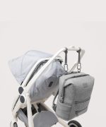 Indi Diaper Backpack in Heather Grey. Large