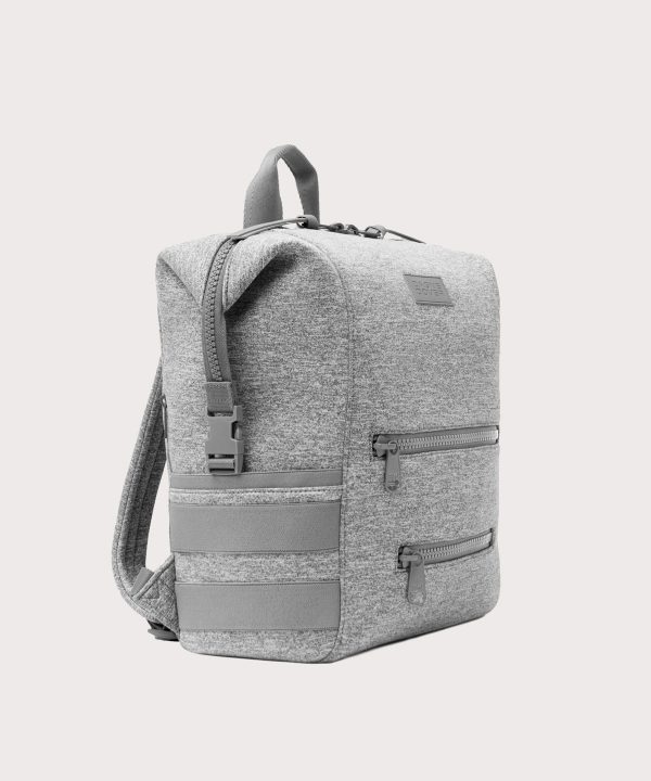Indi Diaper Backpack in Heather Grey. Large