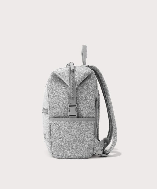 Indi Diaper Backpack in Heather Grey. Medium