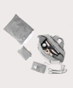 Indi Diaper Backpack in Heather Grey. Medium