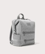 Indi Diaper Backpack in Heather Grey. Medium