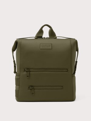 Indi Diaper Backpack in Dark Moss. Large