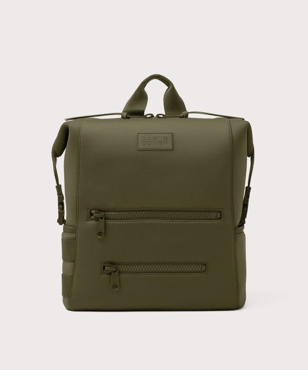 Indi Diaper Backpack in Dark Moss. Large