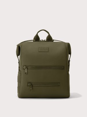 Indi Diaper Backpack in Dark Moss. Medium