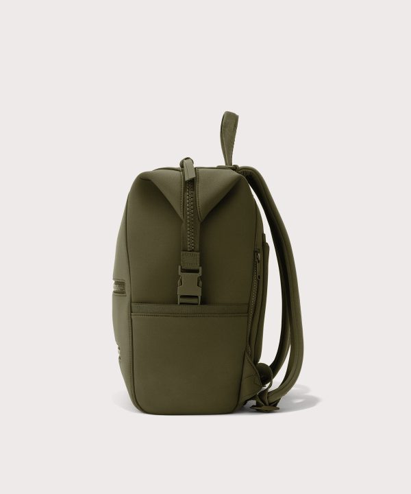 Indi Diaper Backpack in Dark Moss. Medium