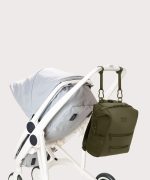 Indi Diaper Backpack in Dark Moss. Medium