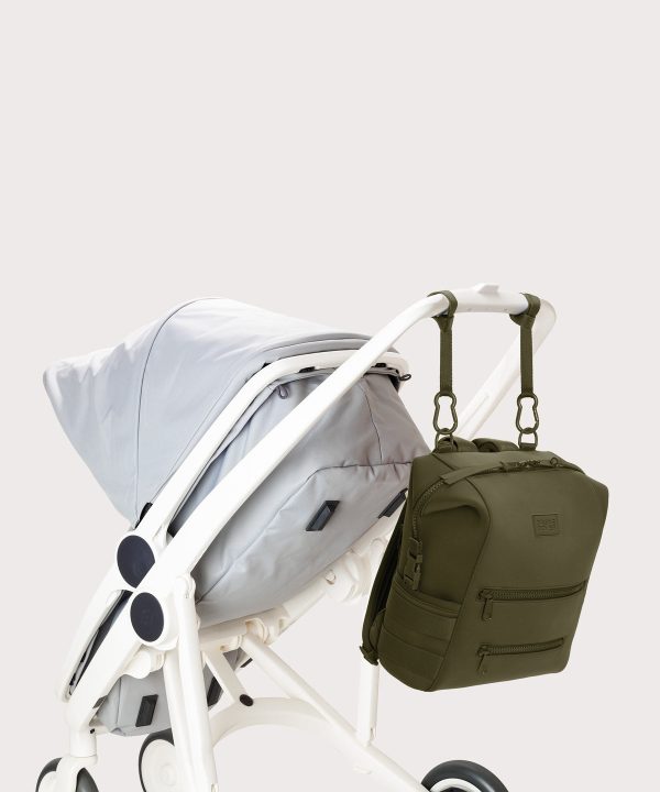 Indi Diaper Backpack in Dark Moss. Medium