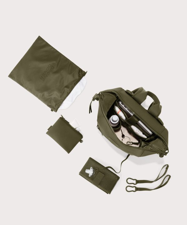 Indi Diaper Backpack in Dark Moss. Medium