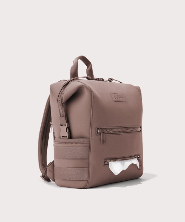 Indi Diaper Backpack in Dune. Medium