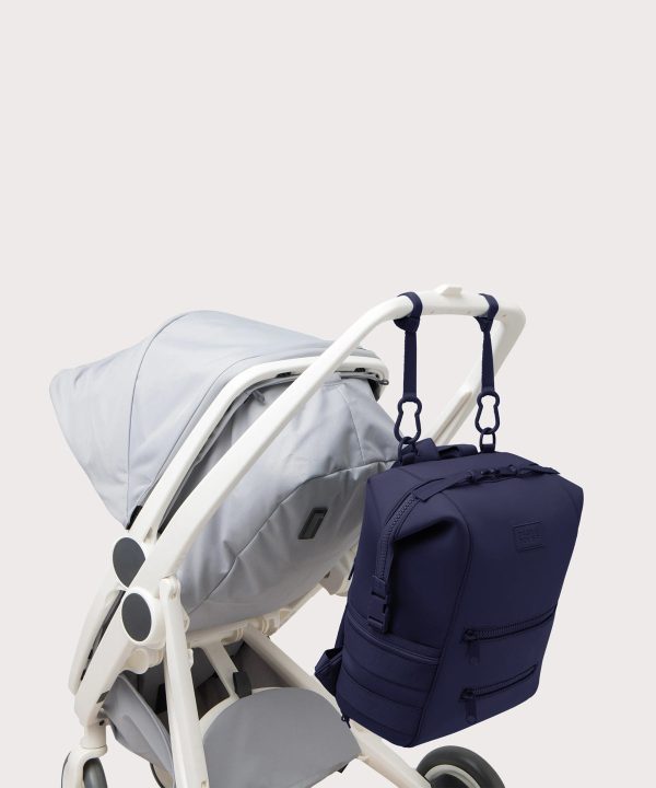 Indi Diaper Backpack in Storm. Large