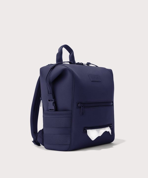 Indi Diaper Backpack in Storm. Medium