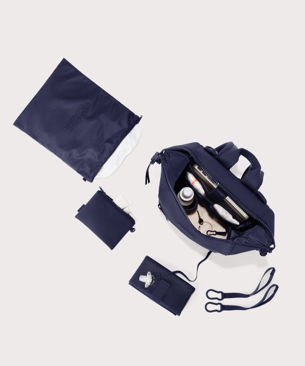 Indi Diaper Backpack in Storm. Medium